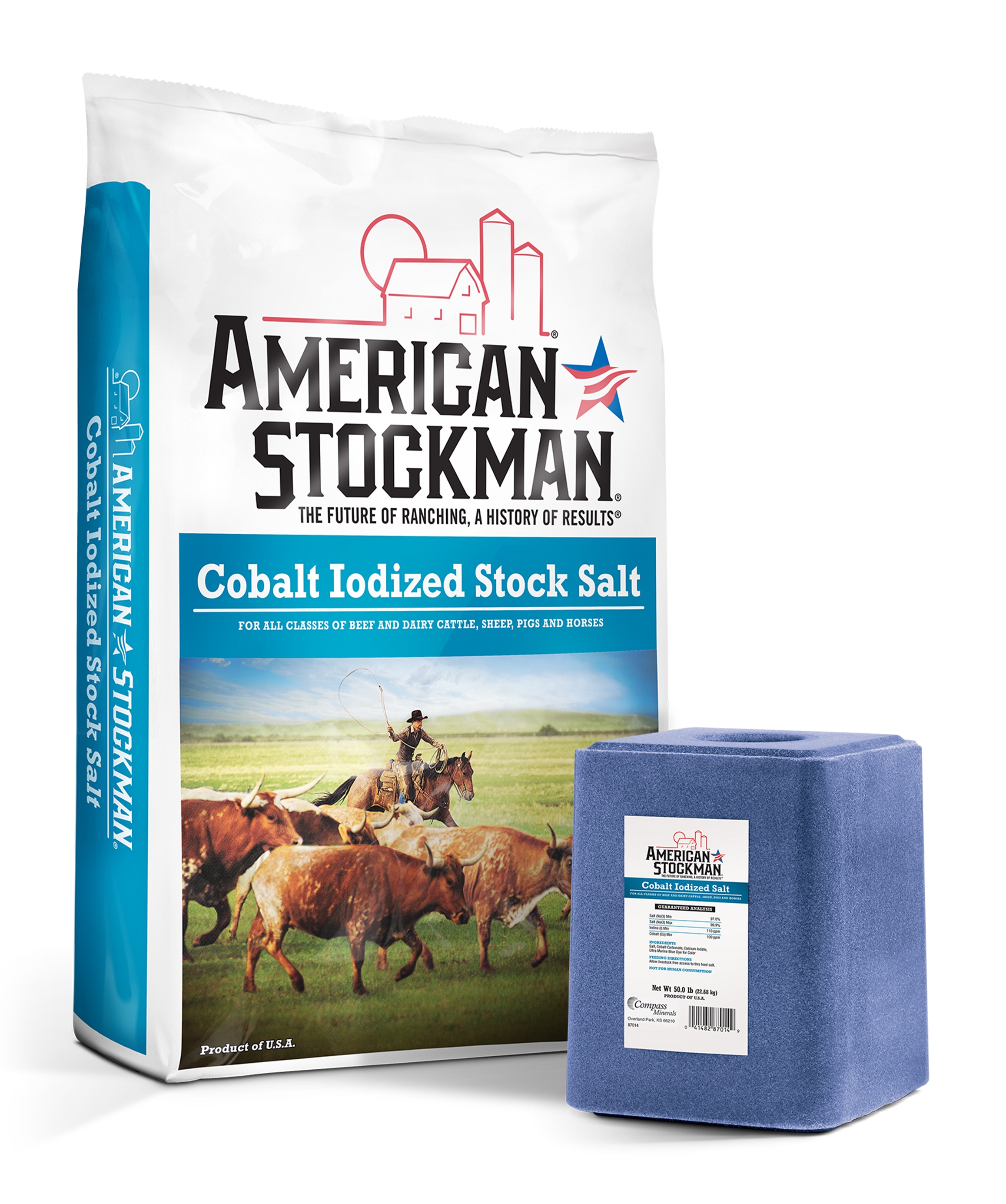 American Stockman® Cobalt Iodized Salt Bag
