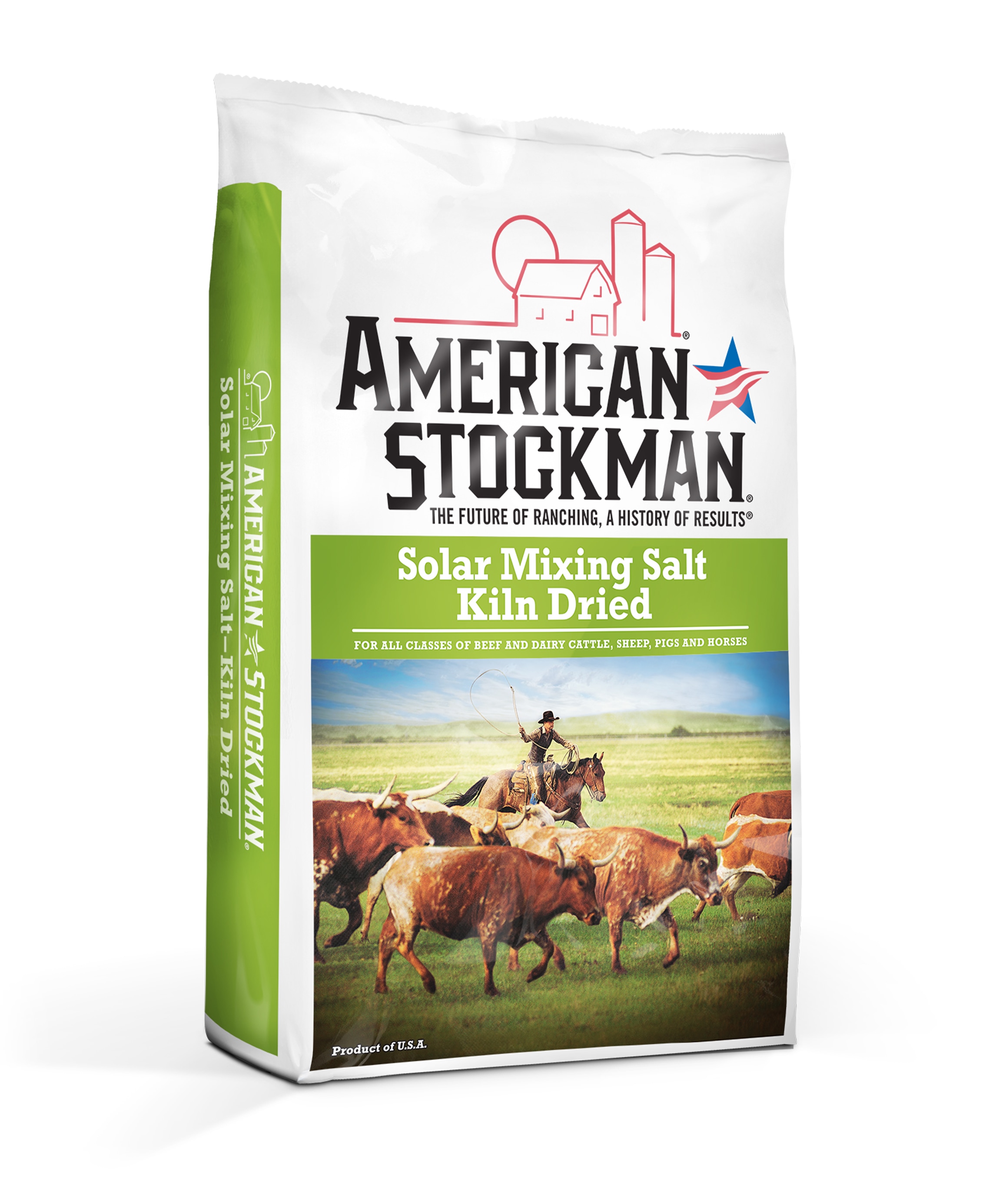 American Stockman® Solar Mixing Salt, Kiln Dried Bag